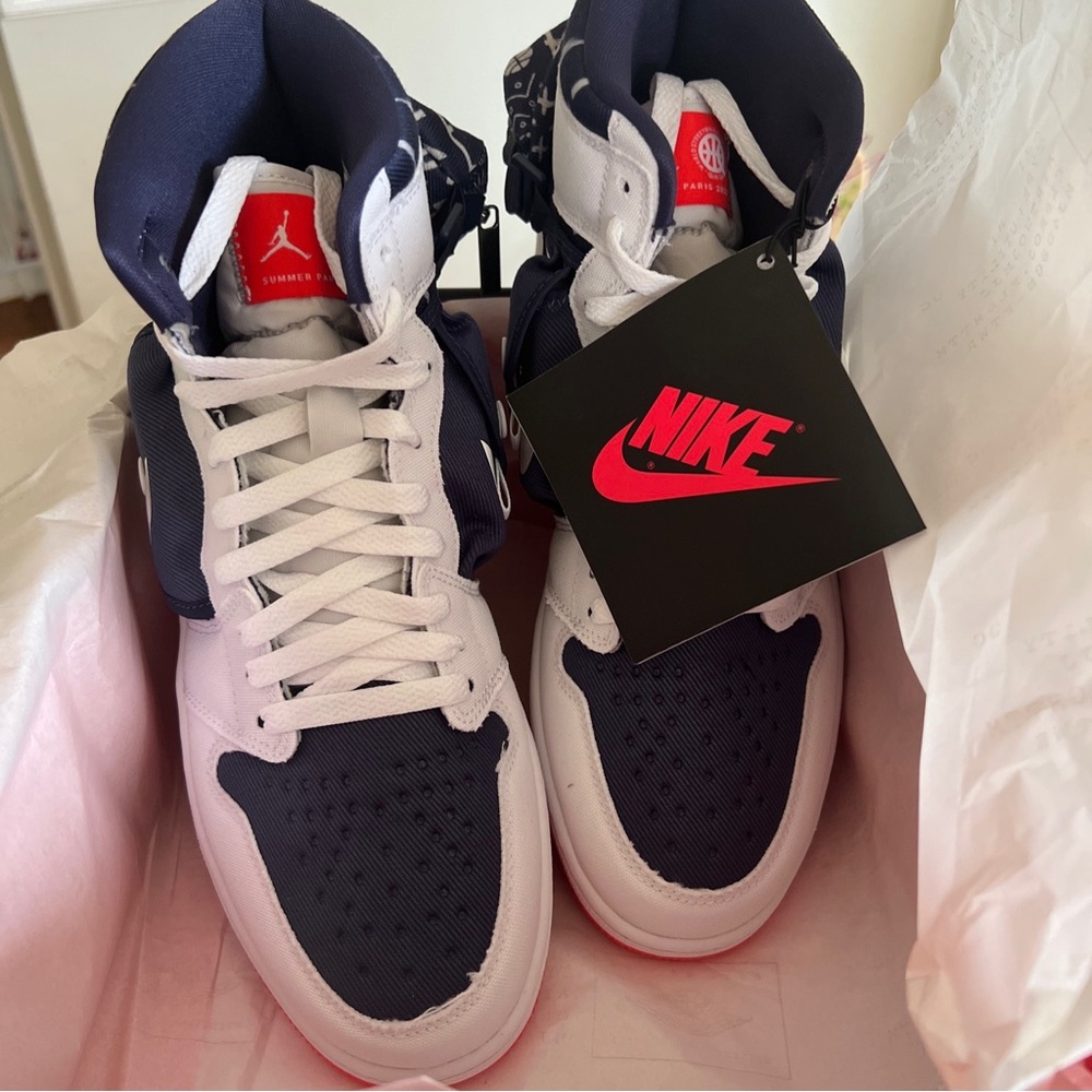 Nike Air Jordan 1 Utility Q sz 9.5 Neutral Indigo
